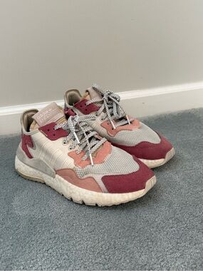 adidas Pink and Blush Casual Runner Sneakers
